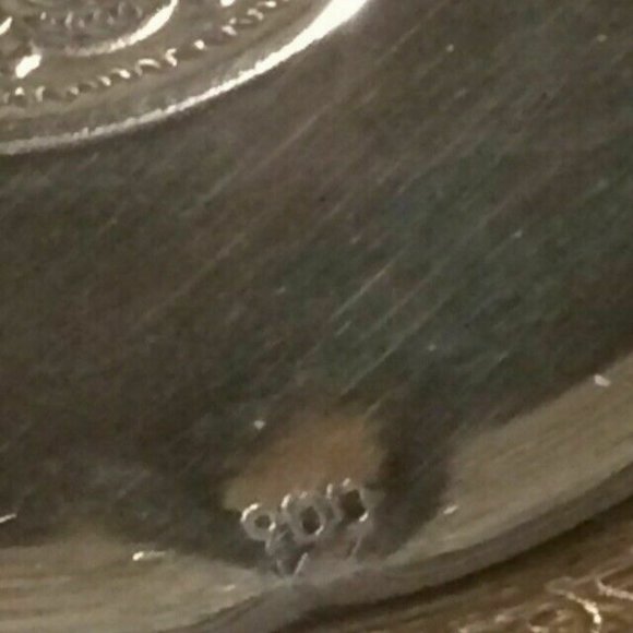 SET OF 2 STERLING SILVER ANTIQUE OTTOMAN COIN DISH - Picture 6 of 6